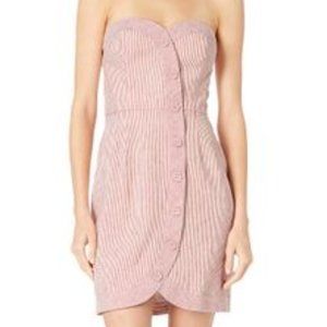 Bcbgmaxazria Striped Strapless Dress